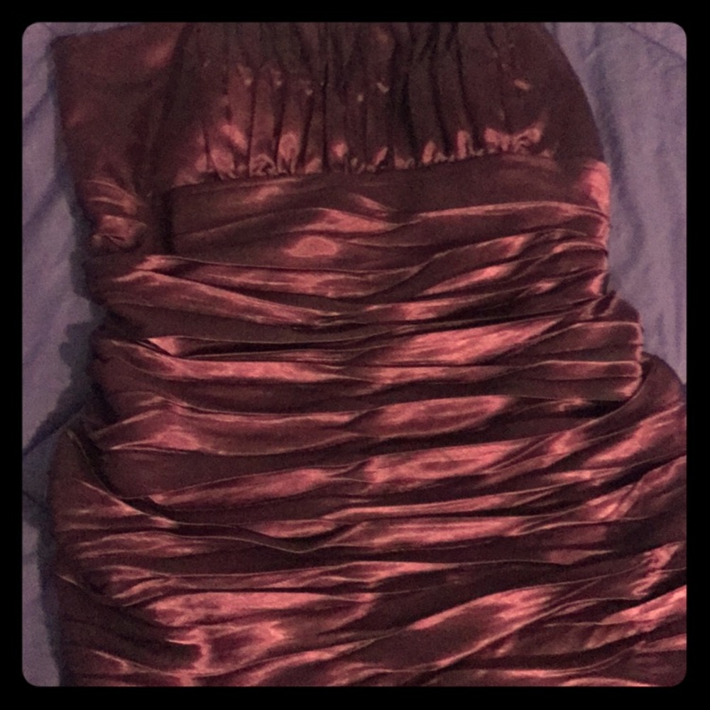Purple spaghetti strap dress